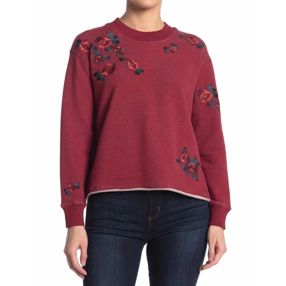 NWOT MADEWELL Floral Crewneck Sweatshirt